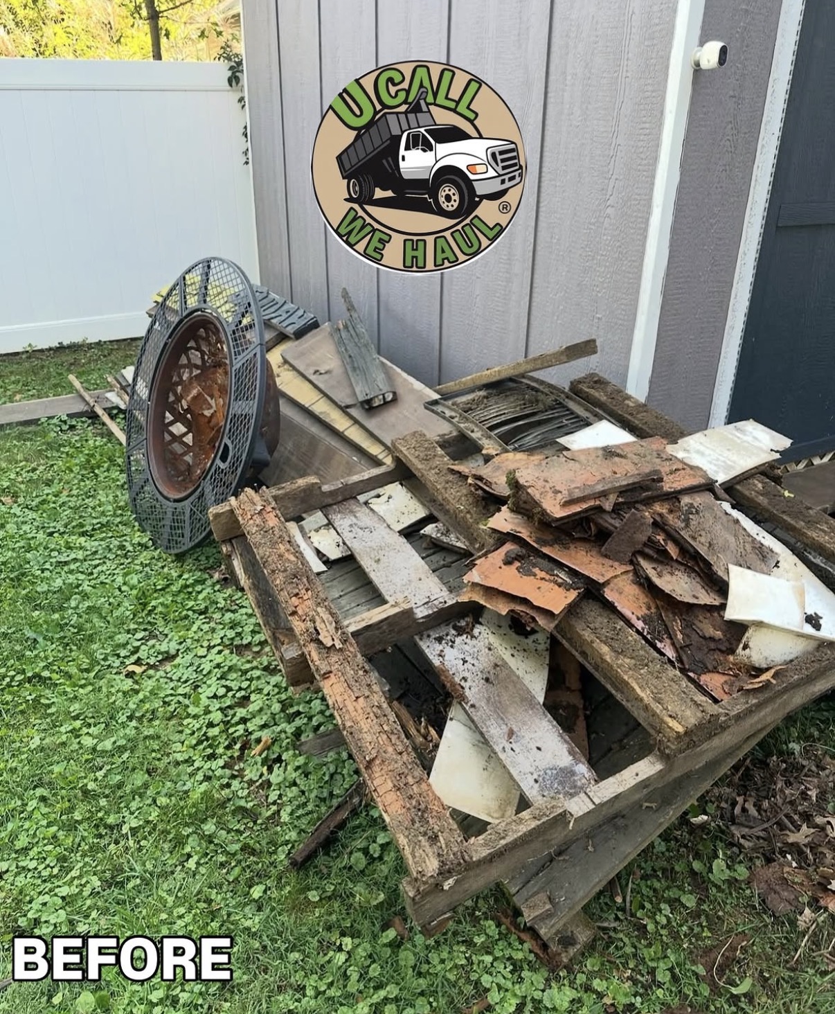 Yard Debris Removal before