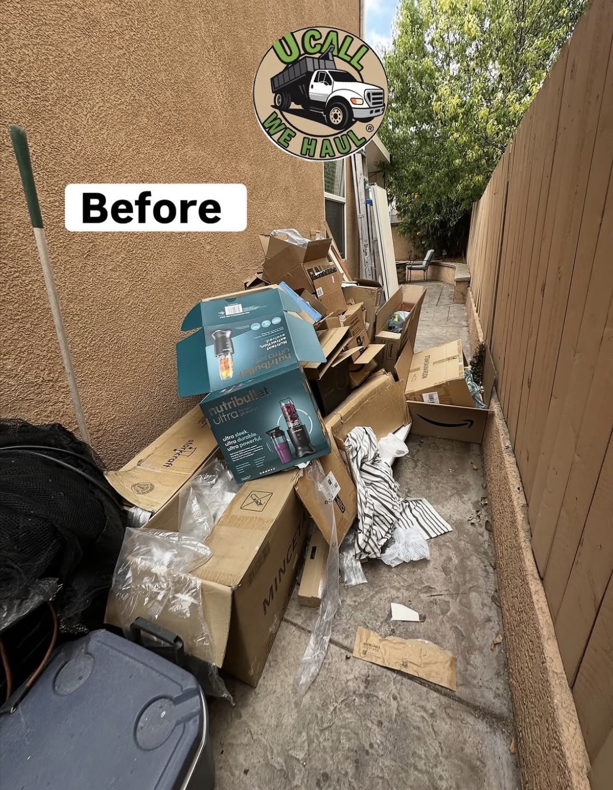 Side Yard Cleanup before