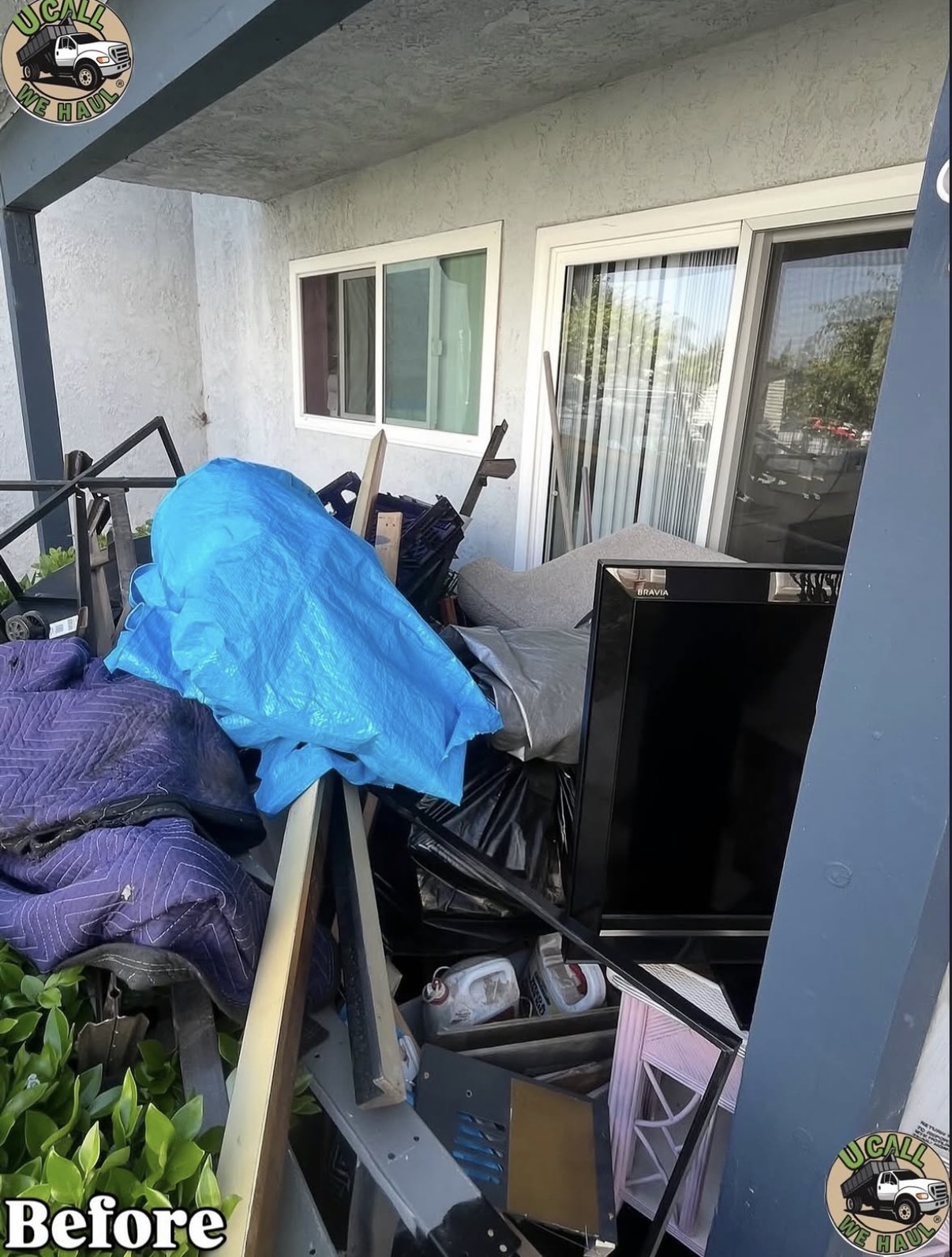 Patio Cleanout before